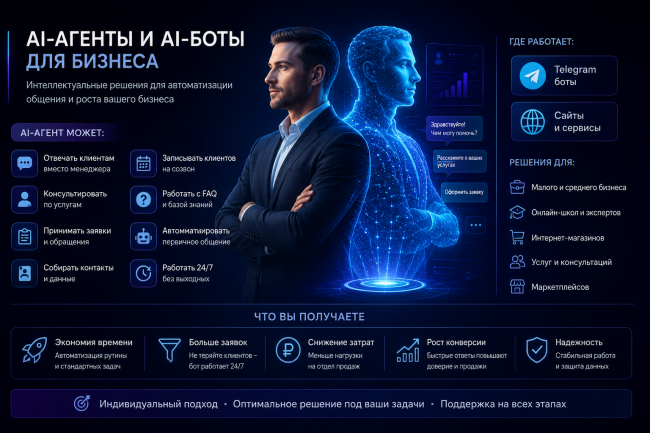 Создание AI-агентов и AI-ботов для бизнеса 1
