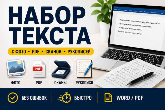 Быстрый и качественный набор текста 1
