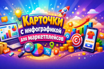 Карточки товаров для маркетплейсов с инфографикой